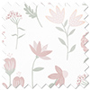 Floral Whimsy, Blush - Motorised Roman Blind